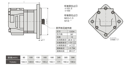 2W擺線馬達 無軸承馬達