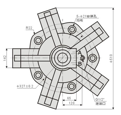 YLM16外五星液壓馬達(dá)