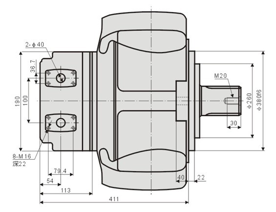 YLM31外五星液壓馬達