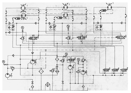 張力機液壓系統(tǒng)原理圖